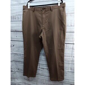 David Taylor Collection Pants Men's 40x30 Brown Stretch Elastic Casual Comfort
